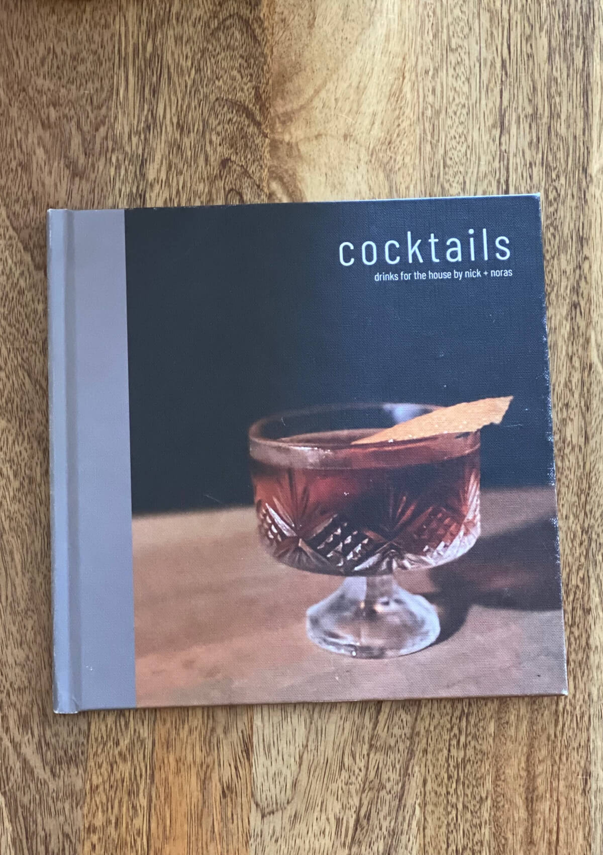 Front cover of homemade cocktail book