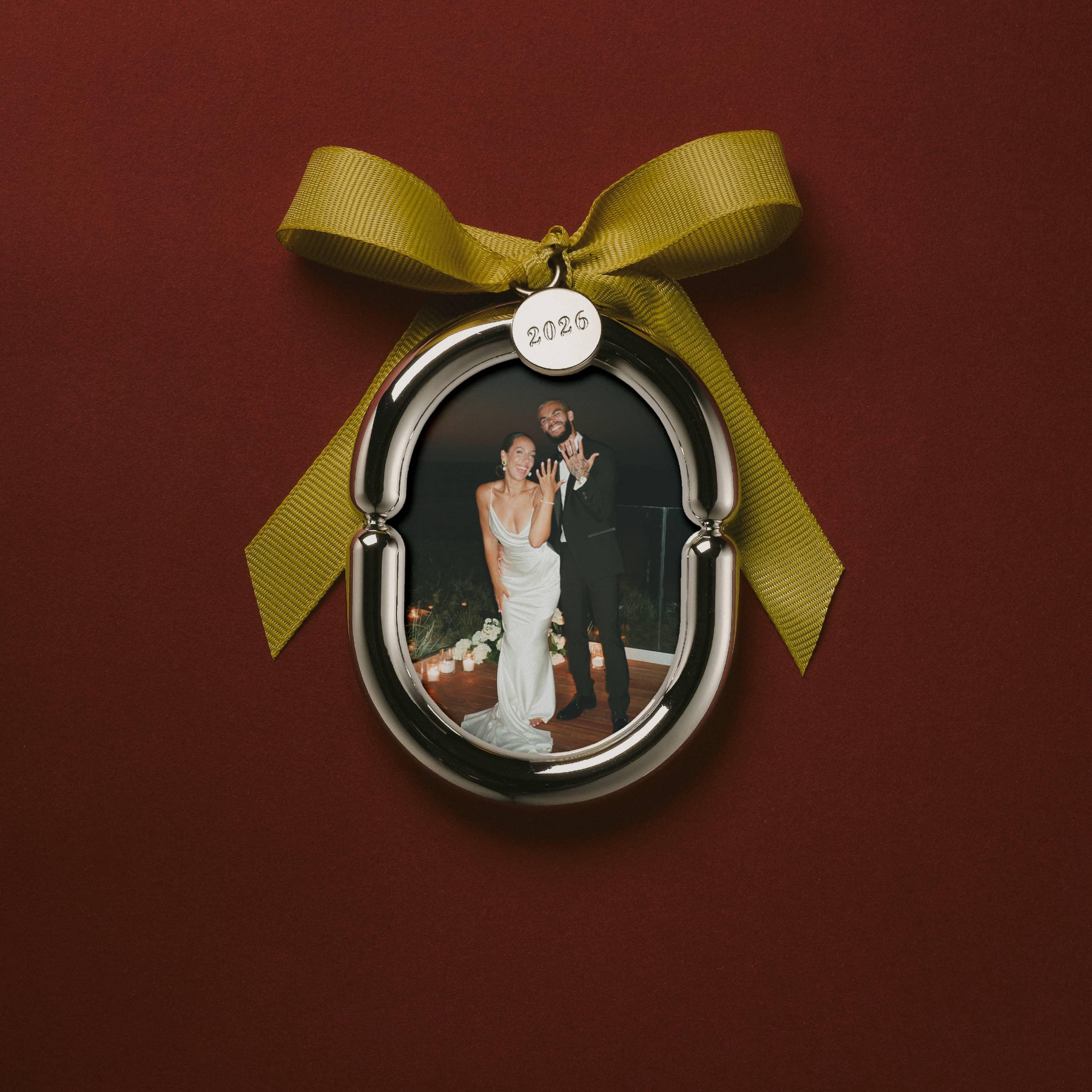 Chrome Frame Ornament