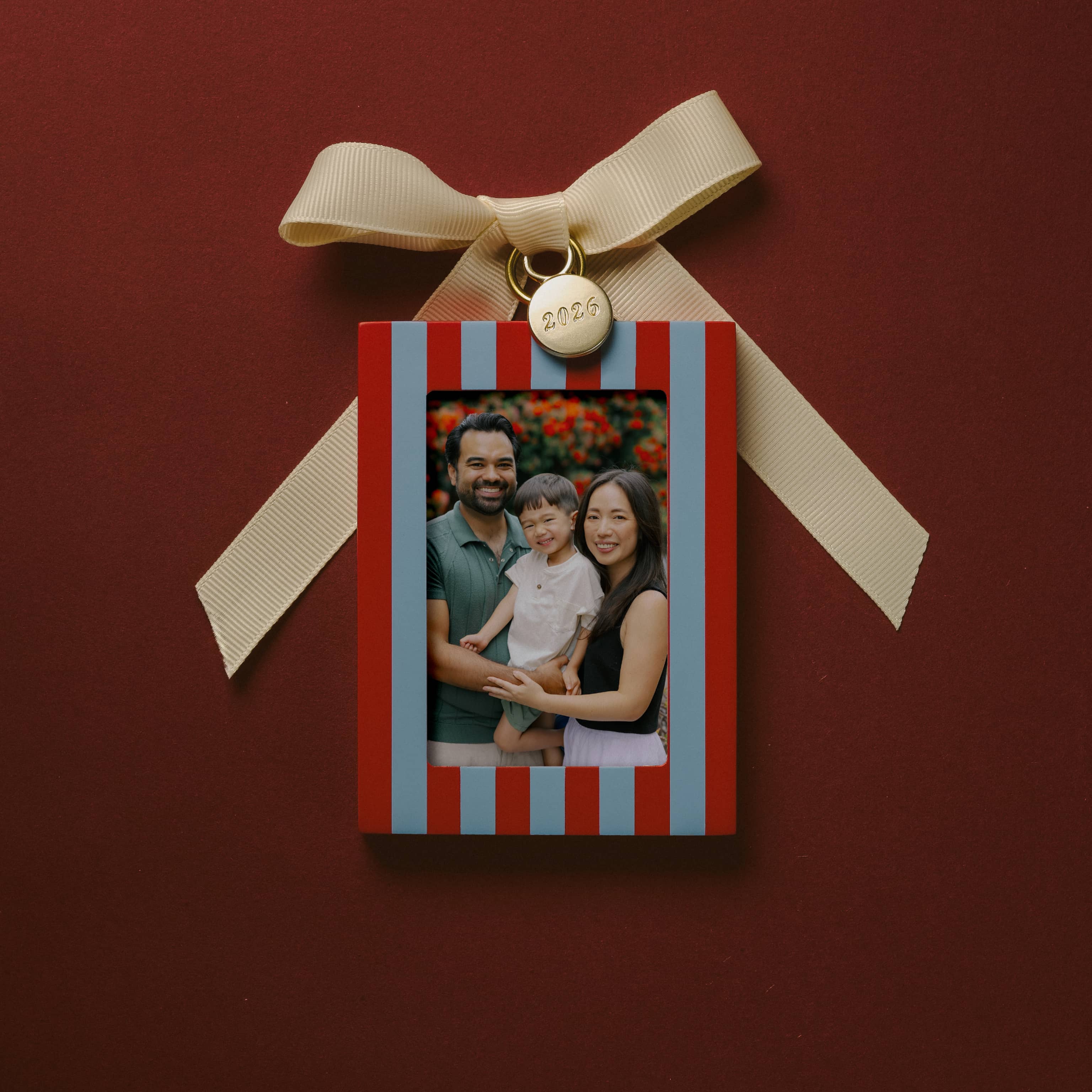 Striped Frame Ornament