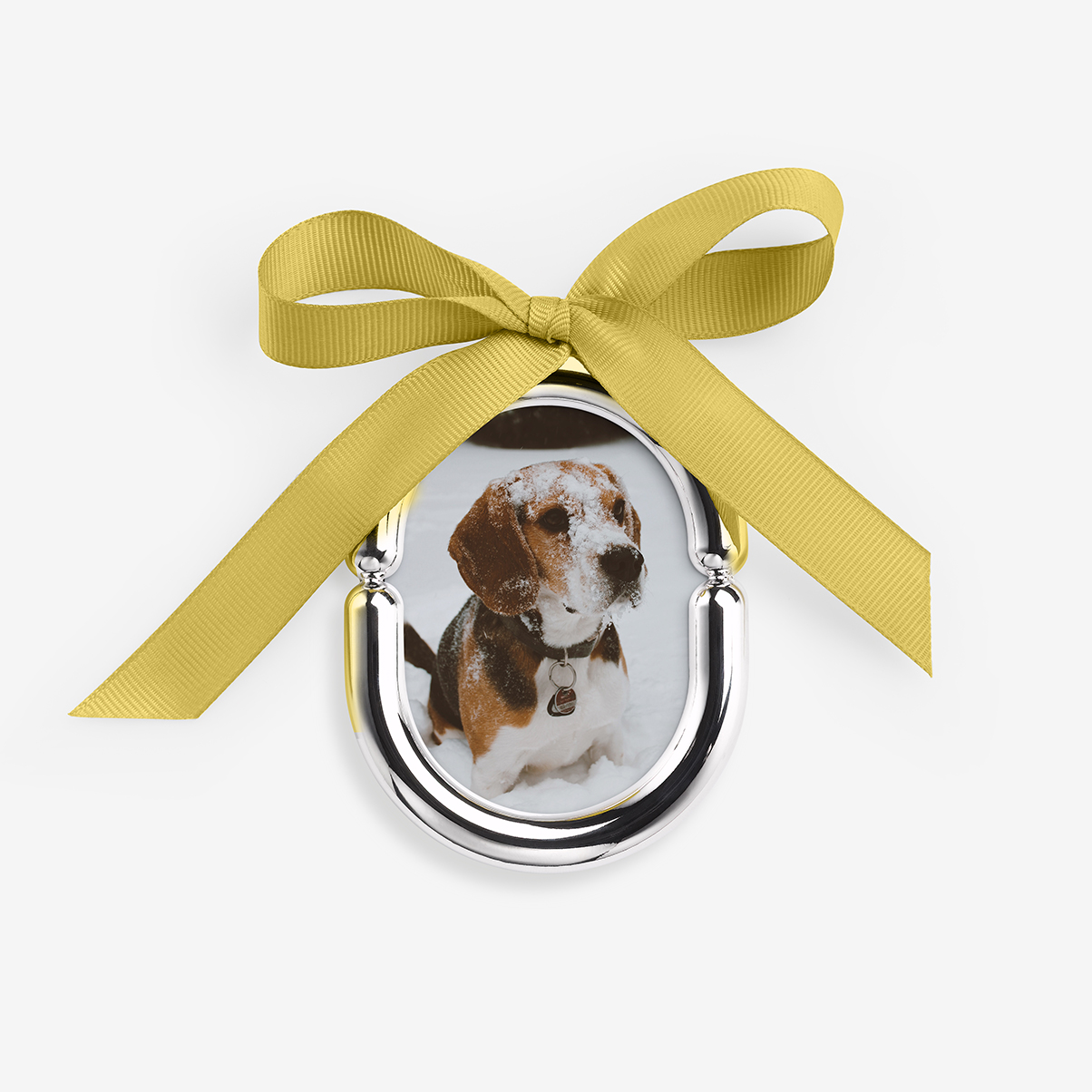Custom Dog Ornament - Chrome Frame by Artifact Uprising | Photo Holders