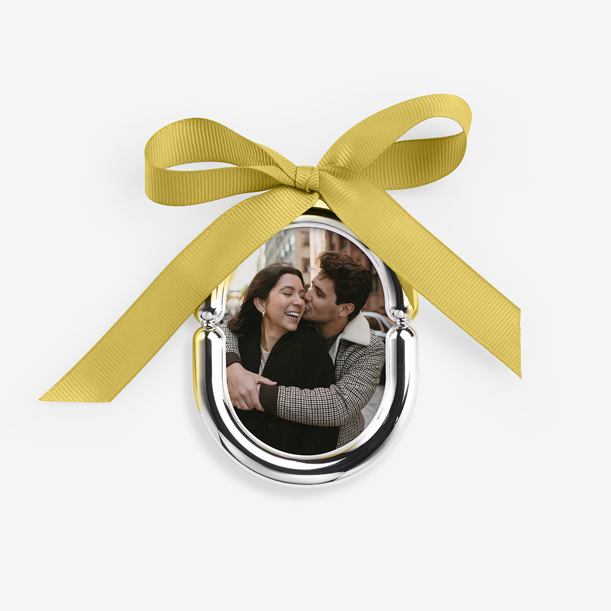 Custom Engagement Ornament - Chrome Frame by Artifact Uprising | Photo Holders