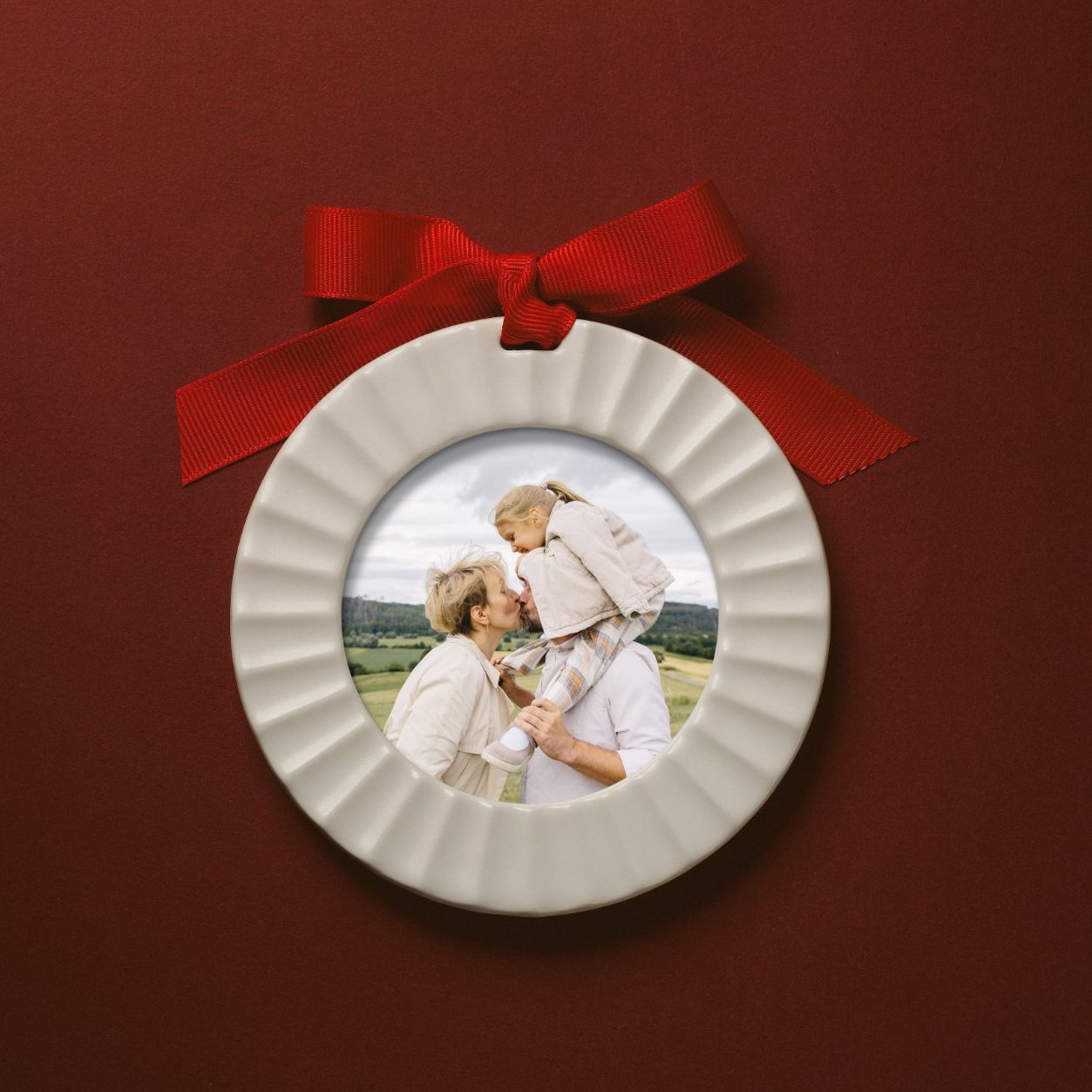 The Fluted Porcelain Ornament by Artifact Uprising | Photo Holders