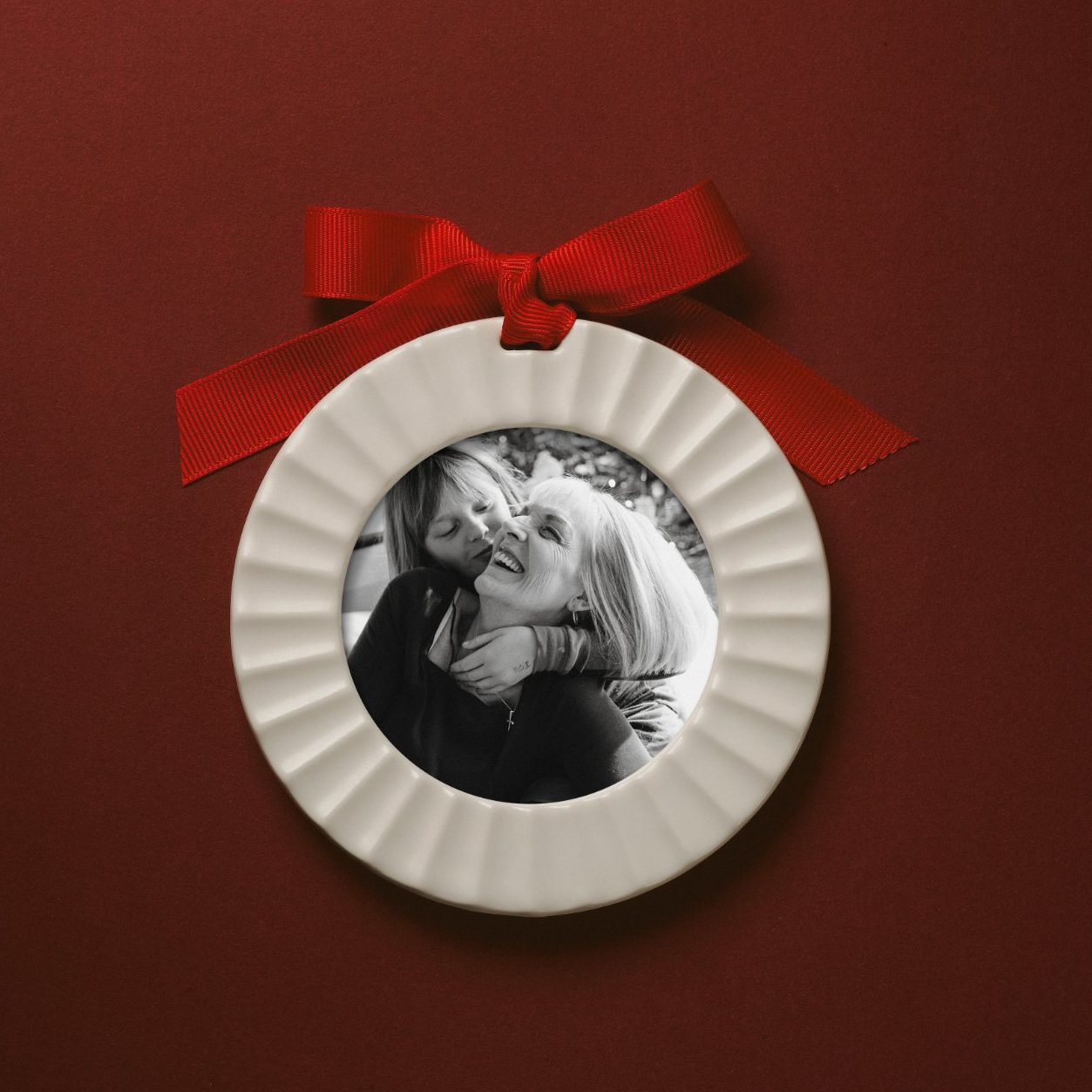 Grandparent Ornament - Fluted Porcelain by Artifact Uprising | Photo Holders