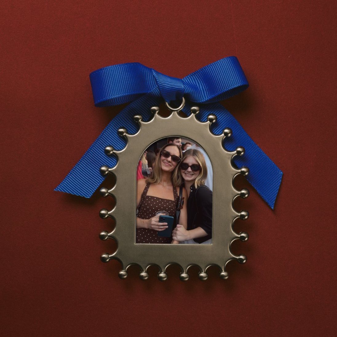 Personalized Sisters Ornament - Nicho Metal by Artifact Uprising | Photo Holders