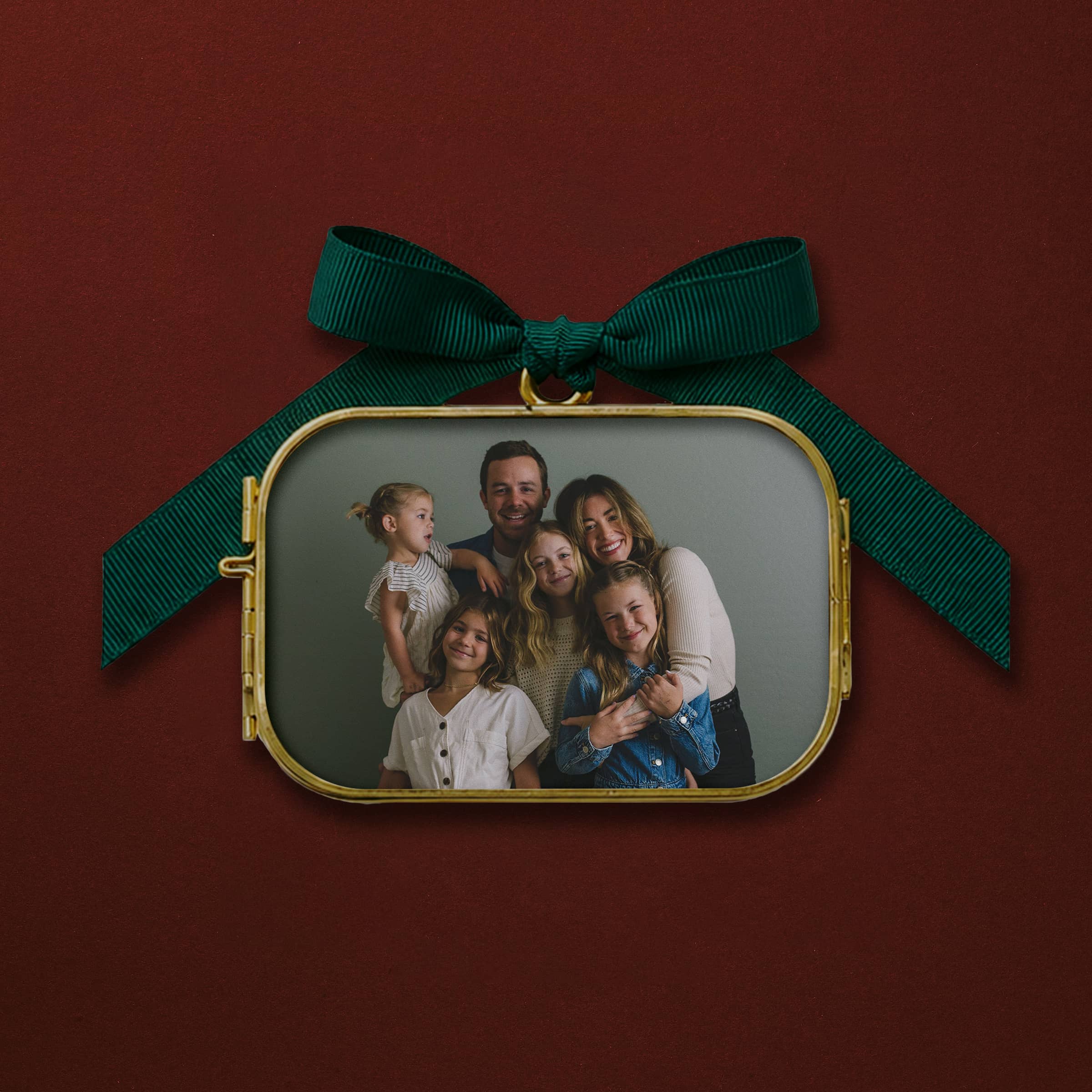 Custom Family Ornament - Pressed Glass by Artifact Uprising | Photo Holders