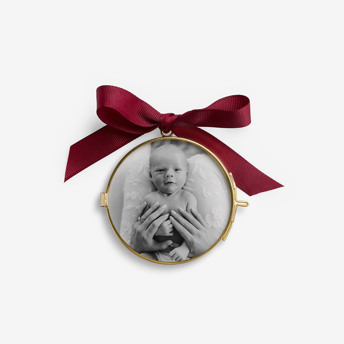 Baby's First Christmas Ornament - Pressed Glass by Artifact Uprising | Photo Holders