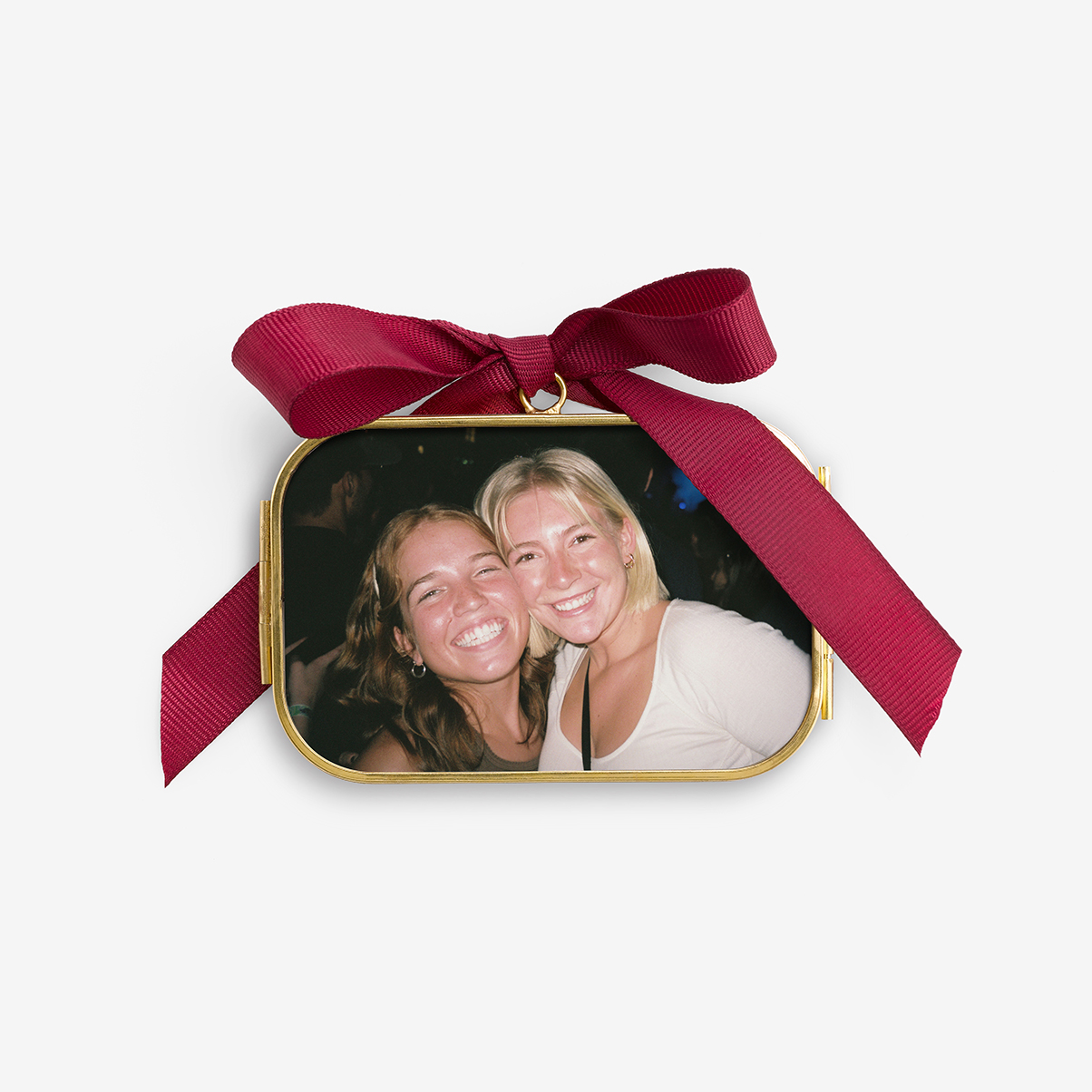 Personalized Best Friends Ornament - Pressed Glass by Artifact Uprising | Photo Holders
