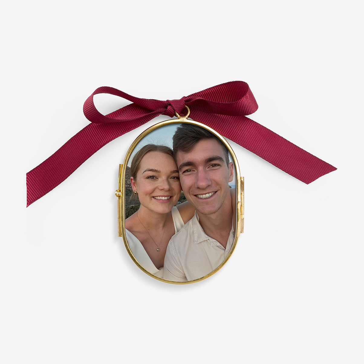 Custom Couple Ornament - Pressed Glass by Artifact Uprising | Photo Holders
