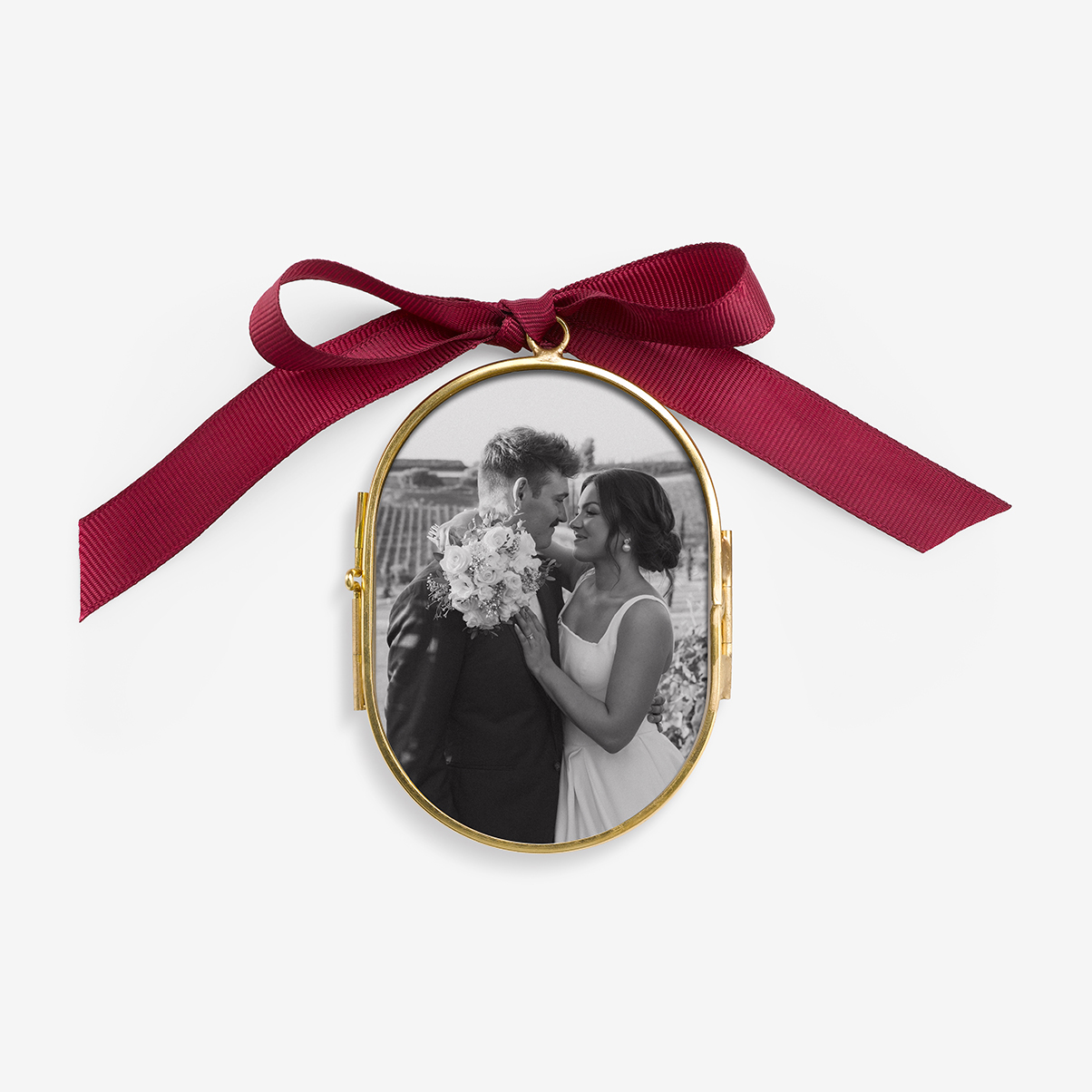 Wedding Christmas Ornament - Pressed Glass by Artifact Uprising | Photo Holders