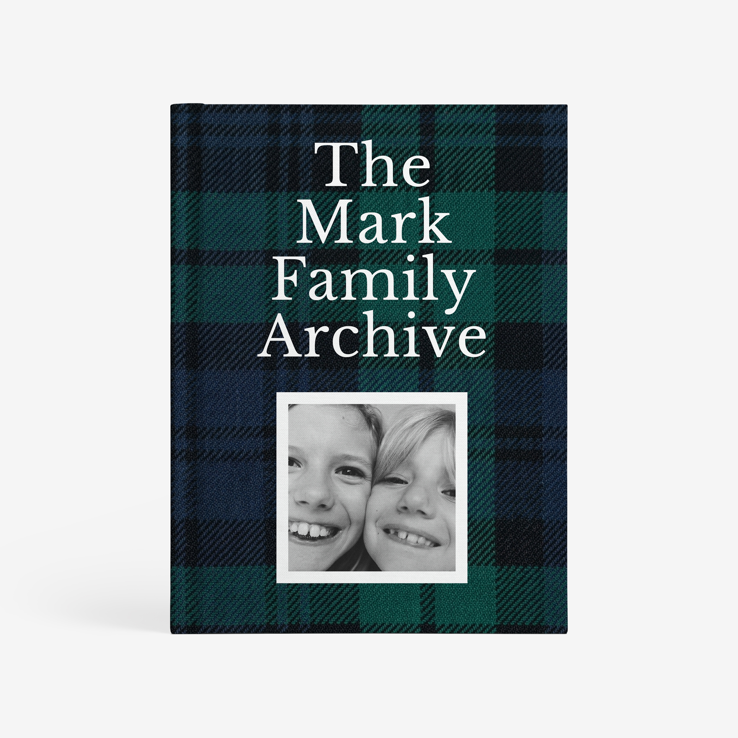 Green Tartan Photo-Wrapped Hardcover by Artifact Uprising | Books